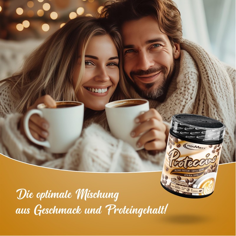 IronMaxx Proteccino Cappuccino 500 g Tin / Protein Coffee with