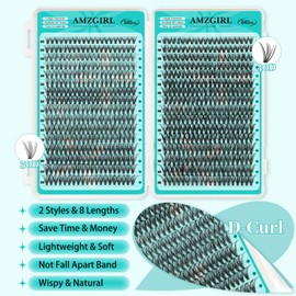 Clusters 640Pcs, 9-16mm Mix Lashes, 30D+40D