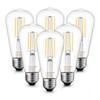 Lumiverse Edison Bulbs 60W Equivalent, Dimmable LED Light Bulbs, CRI