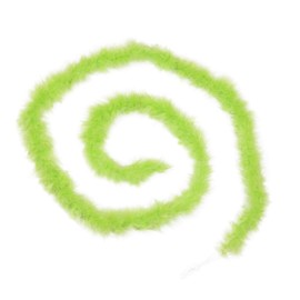Handy Lidy 14g 2Yards Fluffy Marabou Feather Boa Women DIY Craft Home Decor Fur String Scarf Fur Strips Trim-Lime Green