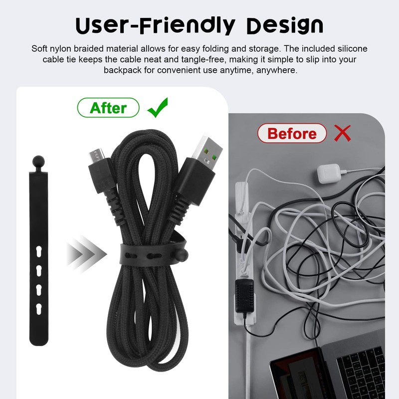 Razer Mouse Charging Cable Compatible with Razer Naga Pro 20000