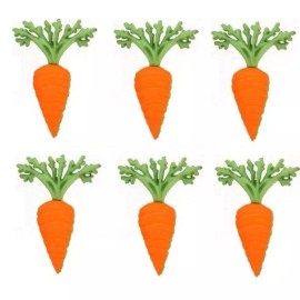 Shelly's Buttons and More Carrots - Shelly's Buttons - Fruit & Food Flat Back Embellishments - Craft Scrap