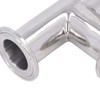 Pipe Tee Fitting 304 Stainless Steel Quick Connect Tube Joint
