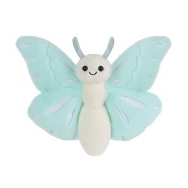 Apricot Lamb Butterfly Plush Stuffed Animals for Kids, Soft Cute Plush Toys for Baby Girl and Boy, Fluffy Pink Butterfly 7.5 Inches