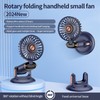 TOBRBE Portable Handheld Fan, Battery Operated Fan with Base, 8