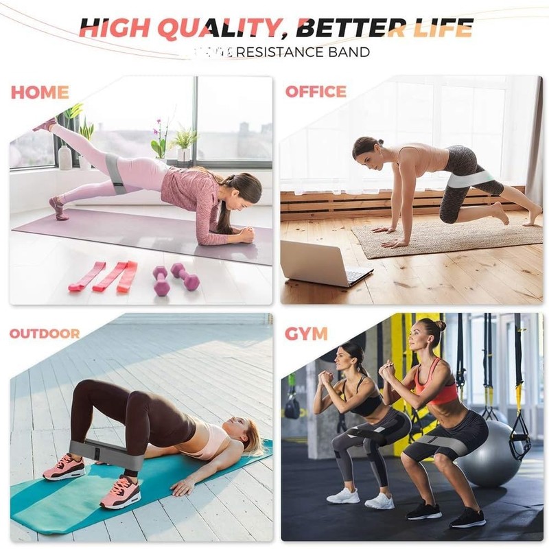 Resistance Bands for Legs and Butt, JR INTL Fabric Workout