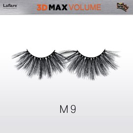 Laflare Silk Faux Mink 3D MAX VOLUME Eyelashes, Big Dramatic Volume, 25mm Super Long, Multi-Layered Lashes - 3 PACKS BUNDLE SPECIAL (3 Pack, M09)