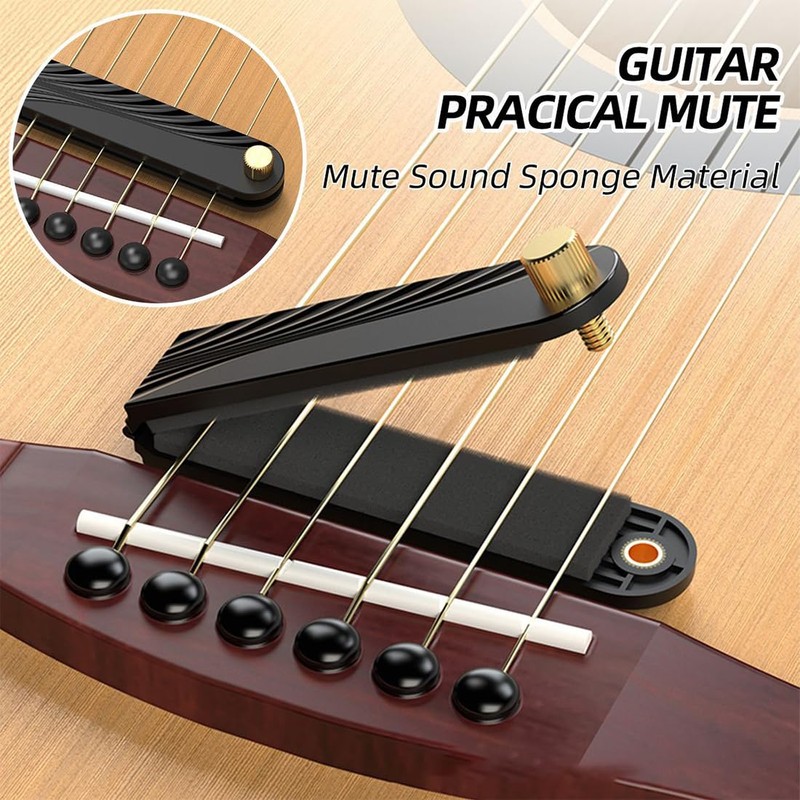 WUSJCOF Guitar String Mute Soft Sound Sponge Material Adjustable Density