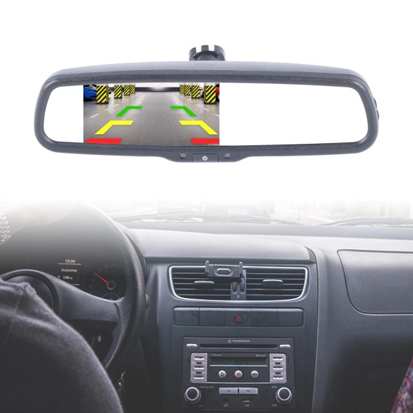 SENDERPICK 4.3" Car Rear View Monitor Mirror with Bracket For