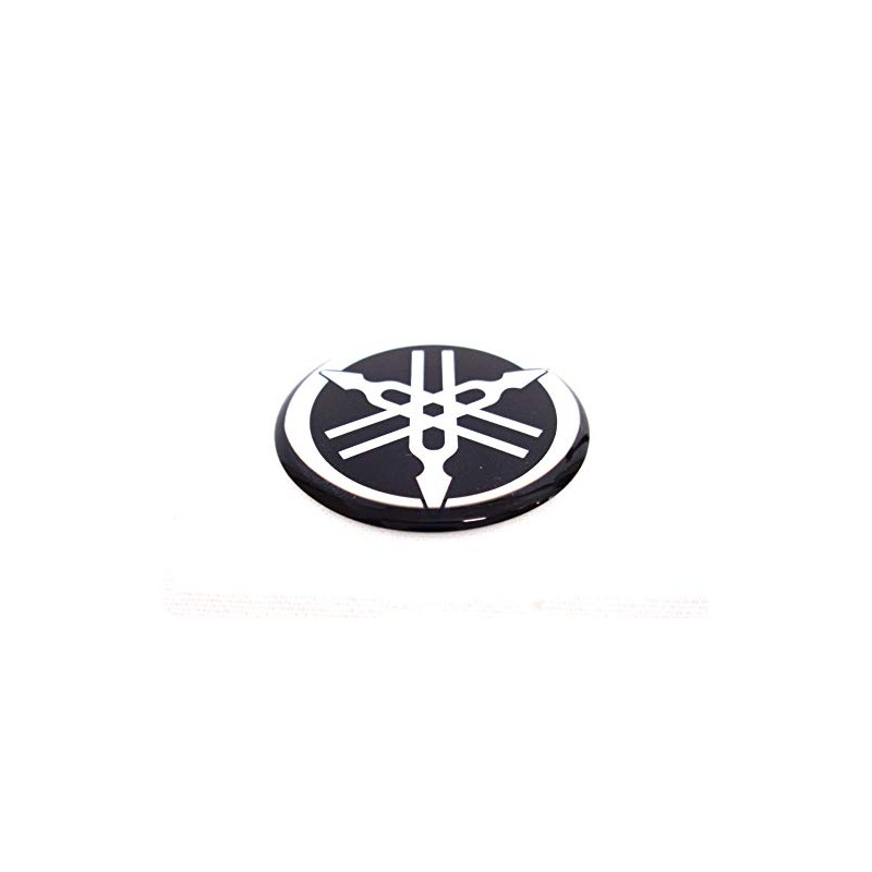 Yamaha Tuning Fork Emblem Sticker, Silver, Genuine Product, 1.2 inches