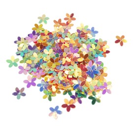 50G Flower Sequins Three-Dimensional Five Leaf Flower Flower Flower Shaped Sequins Golden Sequins with Holes Sewing Accessories DIY Decoration