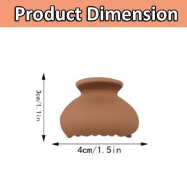 12Pcs Hair Clips Mini Claw Hair Clips Small Hair Claw Clips Nonslip Hair Clamps Claw Hair Accessories Hair Styling Butterfly Hair Clamp Rectangle Hair Clips for Women Girl's Hair