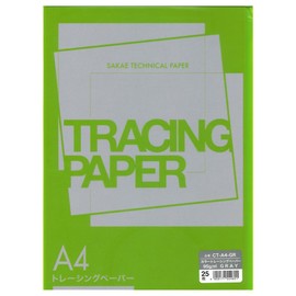 SAKAE Technical Paper Color Tracing Paper 95g/m2 Gray A4 25 Sheets CT-A4-GR