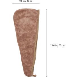Beaupretty 2 Piezas Toalla Turbante de Microfibra para Secar el Cabello Rápido, Absorción Excelente y Piel, Adecuado para Baño en Colores Rosa