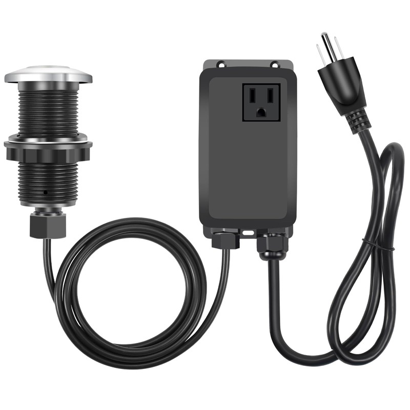 AKEYSRC Garbage Disposal Air Switch Kit, Garbage Disposal Button Brushed