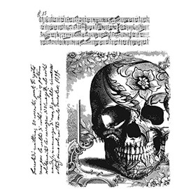 Tim Holtz Cling Stamps 7"X8.5"-Gothic Tapestry