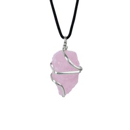 Rose Quartz Necklace - Rose Quartz Crystal Necklace | Crystal Necklace Gifts For Women - Spiritual Moon Stone - Crystal Pendant | Healing Crystals And Stones Necklace - Positive Gemstones for Life