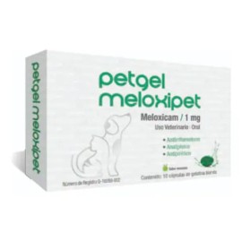 Meloxipet 1mg Petgel Dolor Desinflama Perros Y Gatos 10 Caps