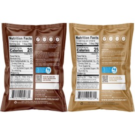 Simple Desserts Frosting Mixes, Sugar-Free, Chocolate & Vanilla Variety 6-Pack – Creamy & Delicious Plant-Based Mix, Keto & Kosher, 1.73 Oz Ea