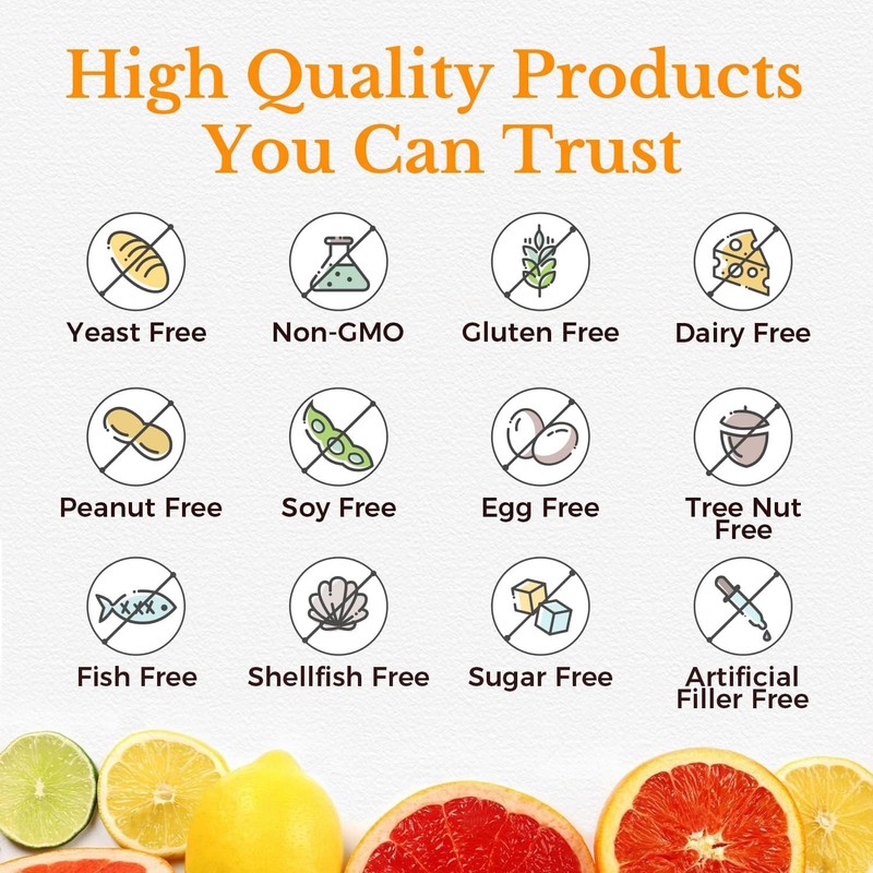 Vitalitown Vitamin C Complex 1000mg with Rose HIPS, Bioflavonoids, Turmeric
