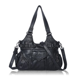Angel Kiss Purses for Women Shoulder Bag Soft Hobo Bags for Women Black