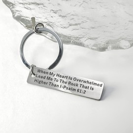 Religious Faith Gift Bible Verse Keychain Christian Gift Keychain Inspirational Gift for Men Women Teens Girls Boys Encouragement Gift for Son Daughter Birthday Christmas Graduation Motivational Gift