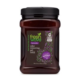 Fresh Wave Lavender Odor Removing Gel Refill, 63 oz. | Safer Odor Absorbers for Home | Natural Plant-Based Odor Eliminator | Every 15 oz. lasts 30-60 Days | For Cooking, Trash & Pets