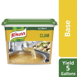 Knorr Professional Ultimate Clam Stock Base Gluten Free, No Artificial Colors, Flavors or Preservatives, No added MSG, 1 lb, Pack of 6
