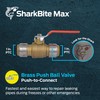 SharkBite Max 1 x 1 Inch Ball Valve, Push to
