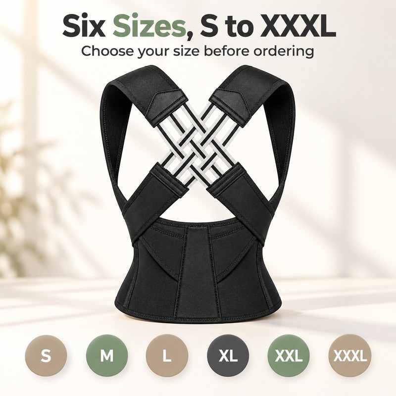 Posture Support Back Brace for Men and Women – Adjustable
