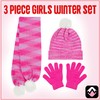 PEAK 2 PEAK Girls 3 Piece Beanie Hat Scarf and