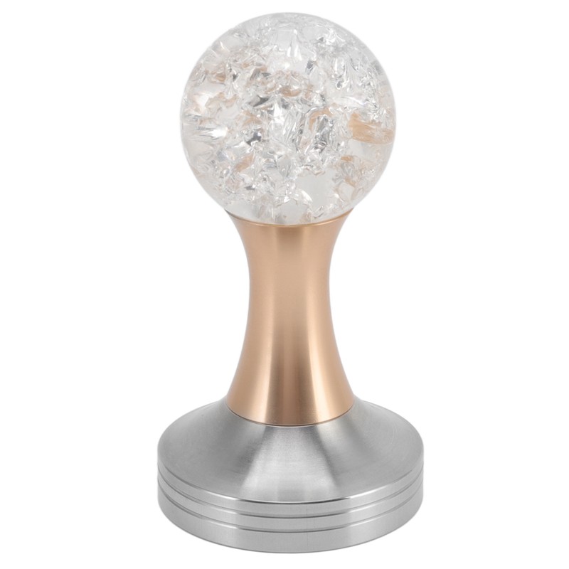 Crystal Ball Coffee Flat Tamper Stainless Steel Base Powder Hammer
