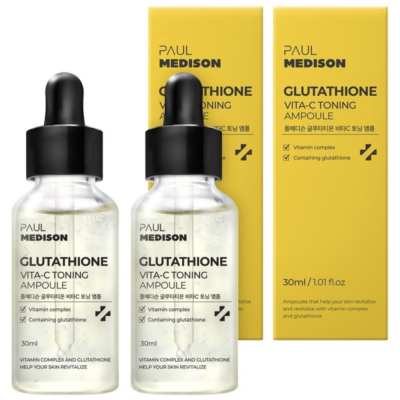 Paul Madison 앰플, 30ml, 폴메디슨 글루타치온 비타C 토닝 앰플 30ml