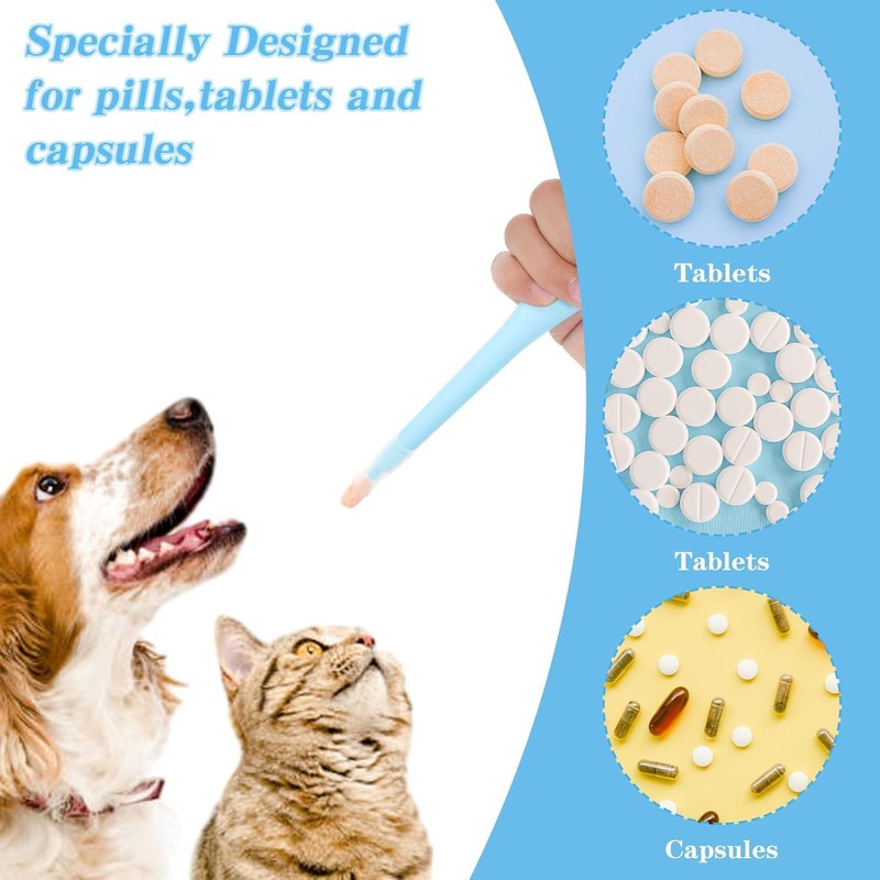 DoggKKin 2pcs Pet Pill Dispenser for Cats & Dogs -