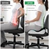 Memory Foam Seat Cushion for Long Sitting – Adjustable Coccyx