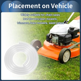 INFINAUTO Petrol Fuel Line 4ft 1/8" ID Fuel Line Hose 1/4" OD Gas Line Pipe Hose for Chainsaw, String Trimmer and Blower Petrol Small Powersports Engines Clear