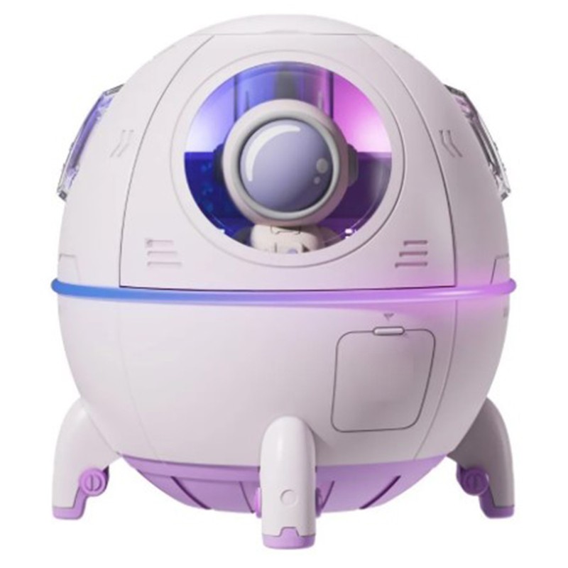 Mini USB Humidifier Cute Spaceship Shaped Humidifier Portable Household Ambient
