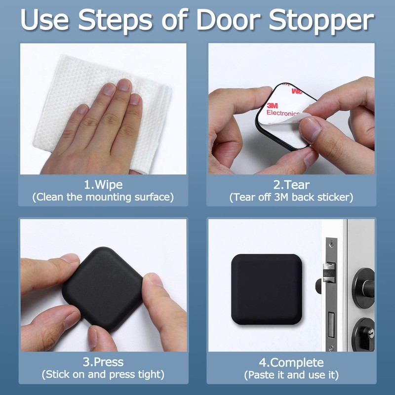 XoYoZo Door Stoppers Wall Protector Buffer Guard Doorknob Door Handle