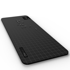 Magnetic Mat, Screw Holder Magnetic Pad 6.5 X 2.6in Black Memory Positioning Maintenance Mat for Electronics Phone Repairing