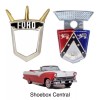 Carpenter 1955 Ford Fairlane Hood Emblem & Bezel Crest Ornament
