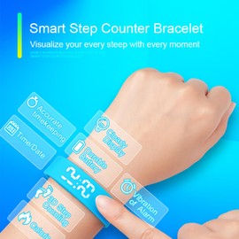 findtime Fitness Tracker Watch Without Smartphone No Bluetooth No APP USB Charge Pedometer Sports Digital Blue Wristwatch Suitable for Mens Womens Students Teenagers Teens