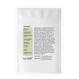 Garden Snapdragon - Maximum Mix - 10,000 Seeds - Mixed Colors, Heirloom Non-GMO USA Grown, Excellent for Pollinators, Annual - Vibrant Flowers for Any Home Garden