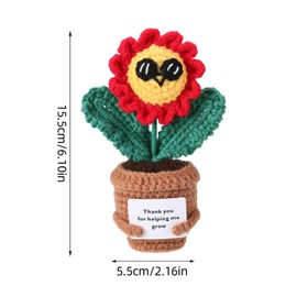 Mini Cute Positive Sunflower Gifts for Women Teacher Appreciation Gift Christmas, Birthday Best Friend,Teacher, Sister, Mom Gifts (Sunflower&Glass)