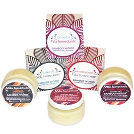 Bamboo Words - Velas de masaje, relajantes y humectantes con cera de soya - 3 pack de 100 g cada una