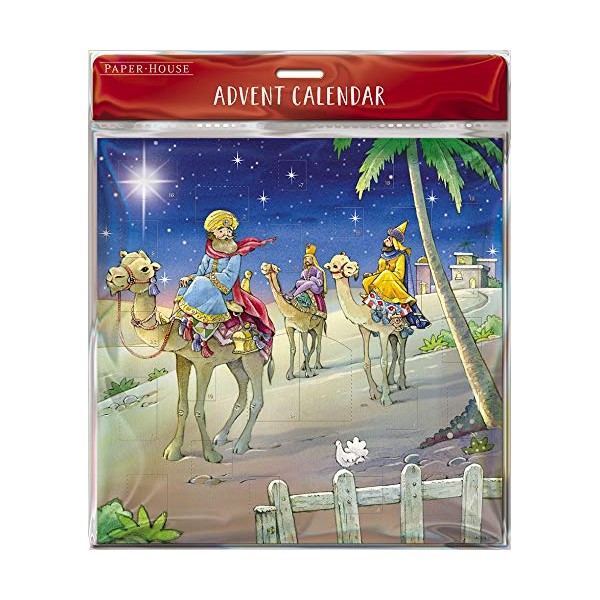 Great British Card Company Advent Christmas Calendar with 24 Doors