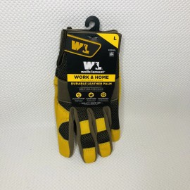 WELLS LAMONT HydraHyde LEATHER WORK GLOVES Breathable Water Resistant (Large)
