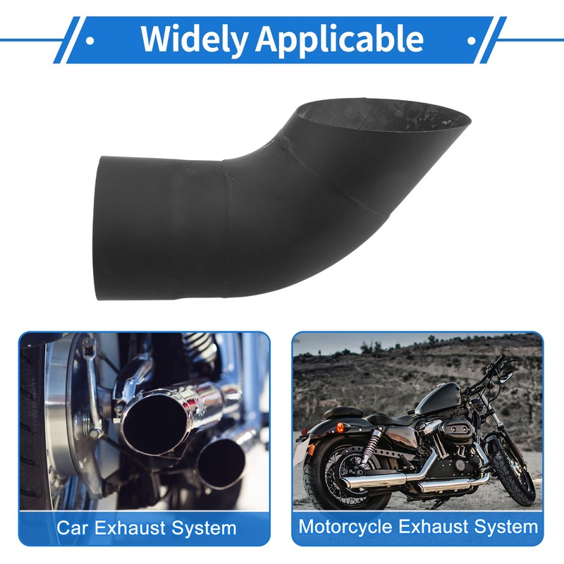 X AUTOHAUX 3.50" ID Inlet Turn Down Exhaust Tip T304