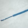 Boho Cerulean blue Boho Woven Bracelet, Slim Bracelet, Textile Cloth