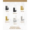 Emak Brushed Nickel Wall Sconces, 2 Light Bathroom Light Fixtures