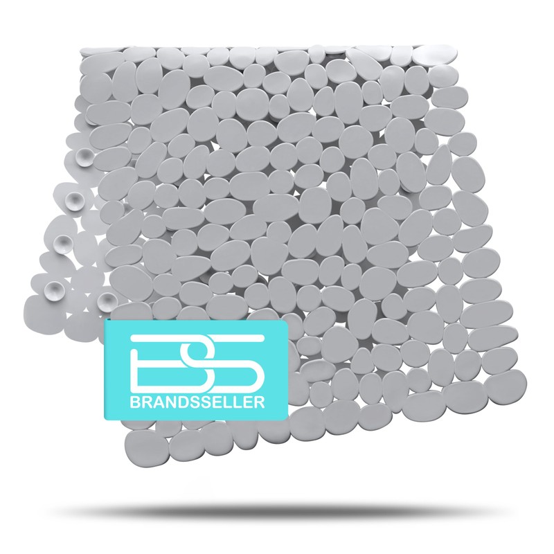Stone-look shower mat / bath mat, 53 x 53 cm